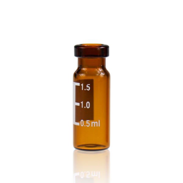 Borox Cam Vial 2 ml - Amber - Crimp ND11 - Hacim Ölçekli 100adet/paket