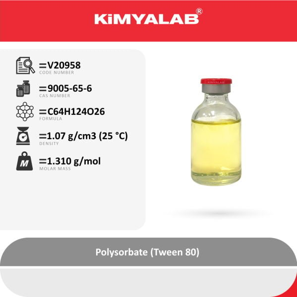 Kimyalab Polisorbat 5L - Tween 80 - Polysorbate 80