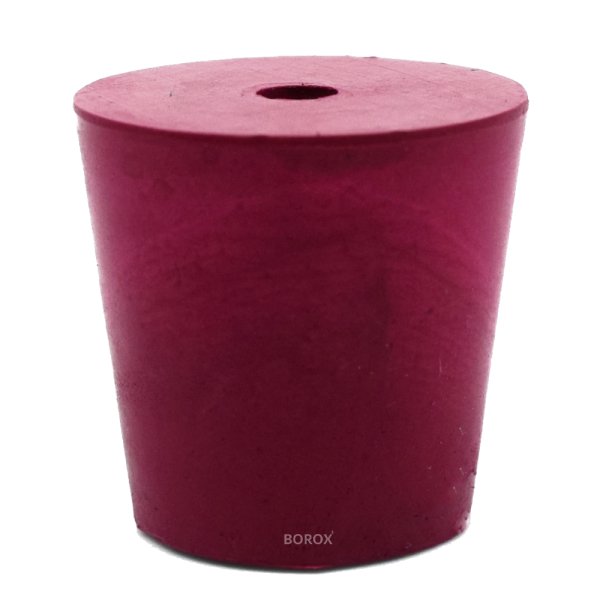 Borox Kauçuk Tıpa Delikli 31x38x35 mm - Kapak NS 34/35