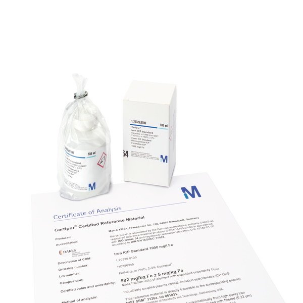 Merck 170332.0100 Manganez 100ml - Manganese ICP Standard