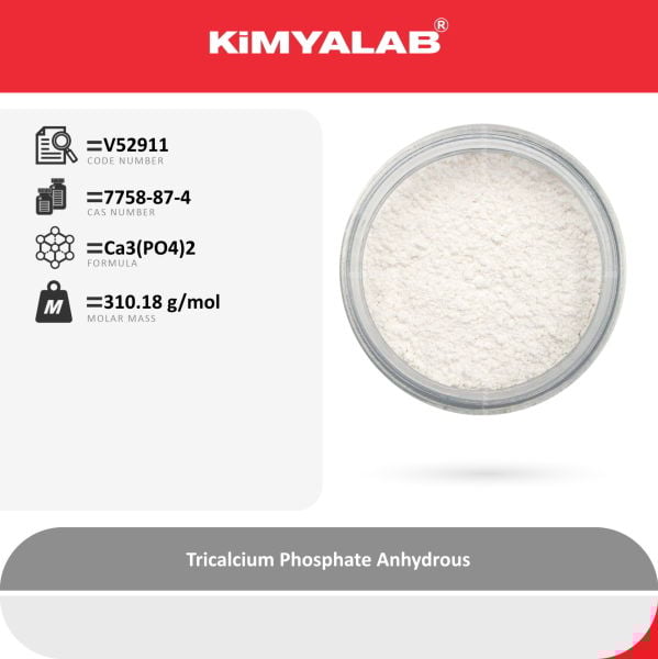Kimyalab Trikalsiyum Fosfat - Tricalcium Phosphate Anhydrous 25 Kg-Koli Toptan