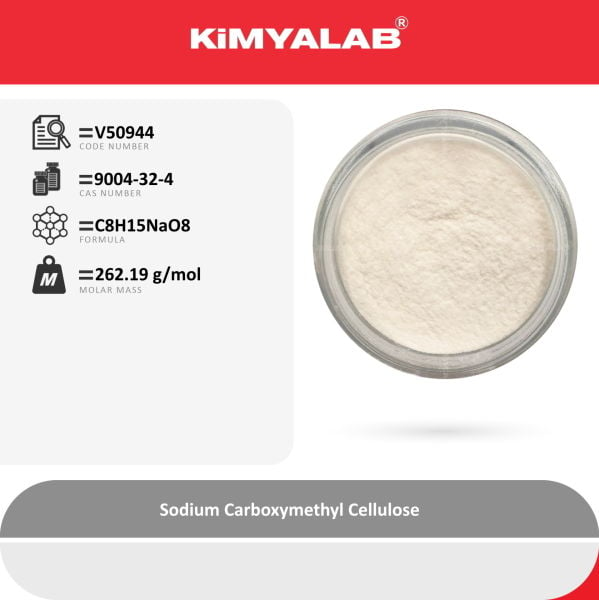 Kimyalab Sodyum Karboksimetil Selüloz 1 Kg - Sodium Carboxymethyl Cellulose(CMC)