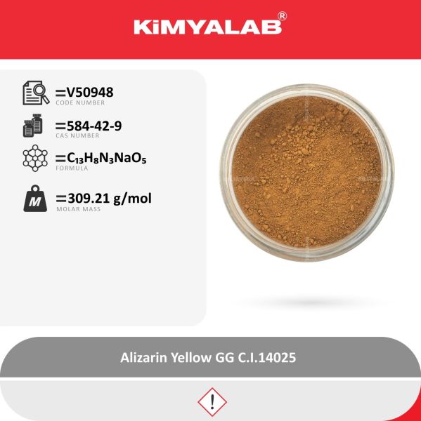 Kimyalab Alizarin Sarısı 10g - Alizarin Yellow GG - For Microscopy