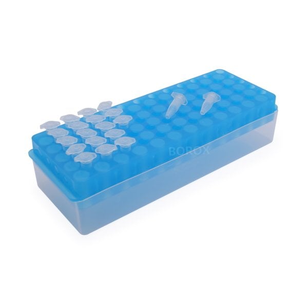 PCR Tüp Standı 0.2-0.5-1.5-2 ml İçin 60 Delikli Çift Taraflı - Eppendorf Tüp Standı