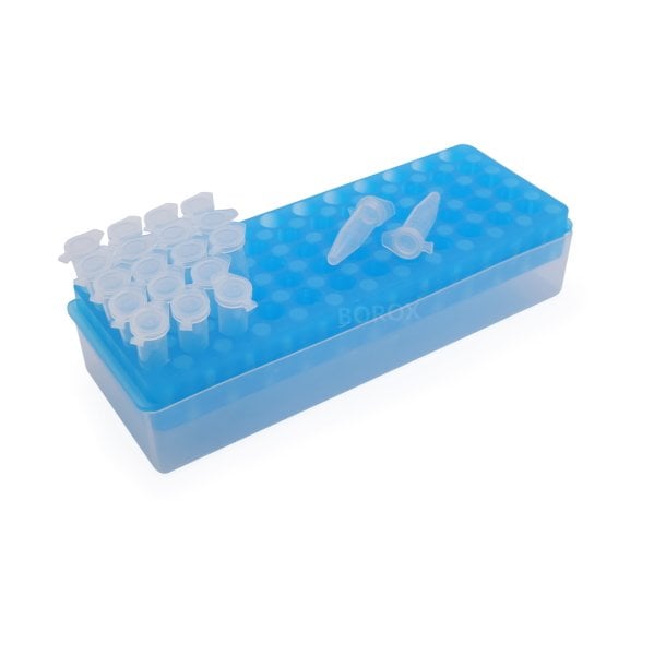 PCR Tüp Standı 0.2-0.5-1.5-2 ml İçin 60 Delikli Çift Taraflı - Eppendorf Tüp Standı