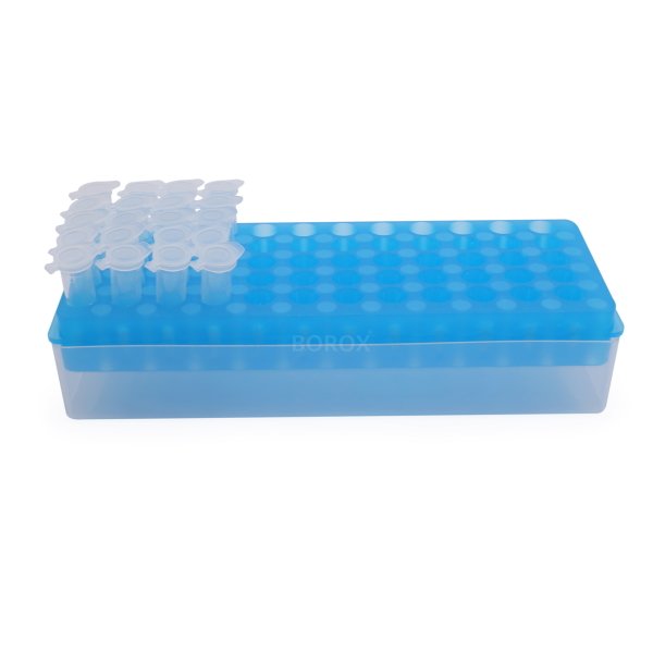 PCR Tüp Standı 0.2-0.5-1.5-2 ml İçin 60 Delikli Çift Taraflı - Eppendorf Tüp Standı