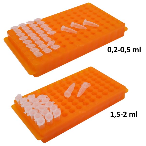 PCR Tüp Standı 0.2-0.5-1.5-2 ml İçin 96 Delikli Çift Taraflı
