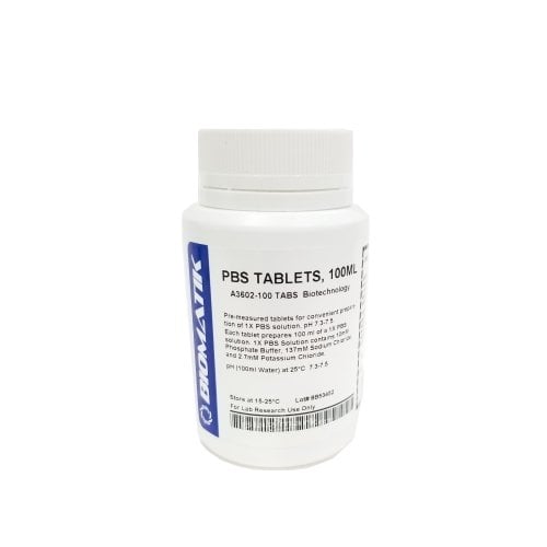 PBS - Phosphate-Buffered Saline Tablets - Fosfat Tamponlu Tuz Çözeltisi