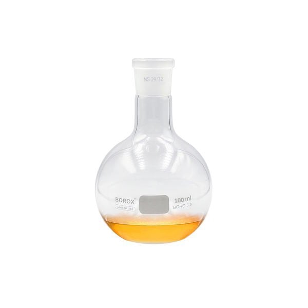 Borox Cam Balon 100 ml - Dibi Düz - Norm Şilifli - 29/32