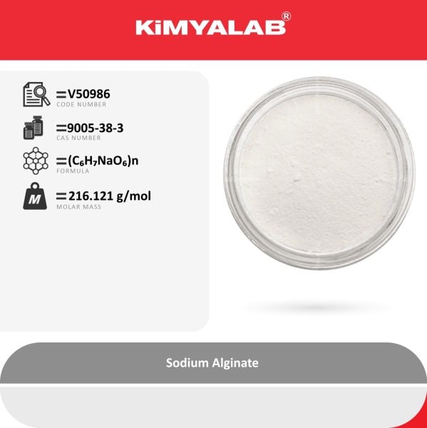 Kimyalab Sodyum Aljinat - Sodium Alginate - 25 Kg-Koli Toptan