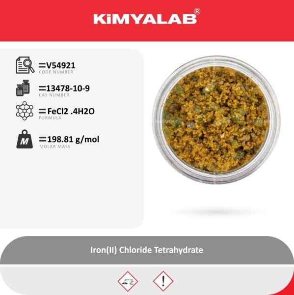 Kimyalab Demir(II) Klorür Tetrahidrat 250gr - Iron(II) Chloride Tetrahydrate