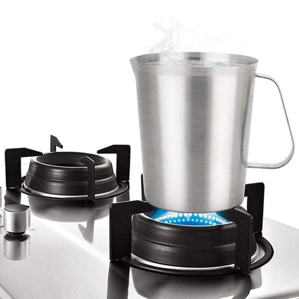 Borox Kulplu Paslanmaz Çelik Beher 500 ml - Ölçekli Beaker - 10 Adet Toptan