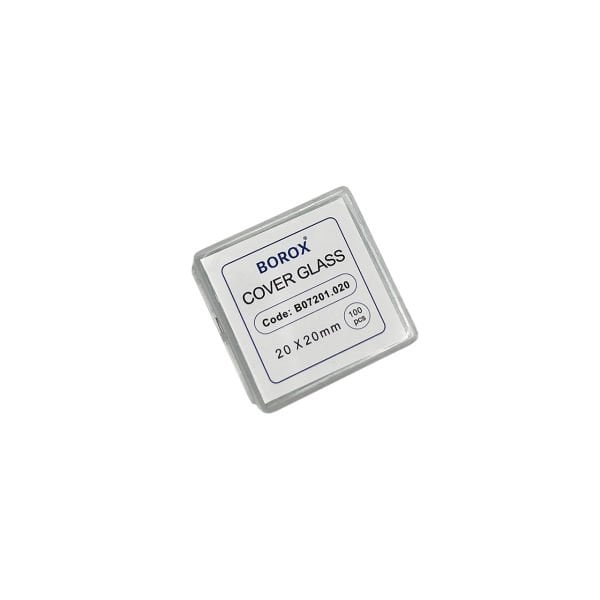 Borox Lamel 20x20mm - Mikroskop Slayt İçin Cover Glass - 100 Paket Toptan