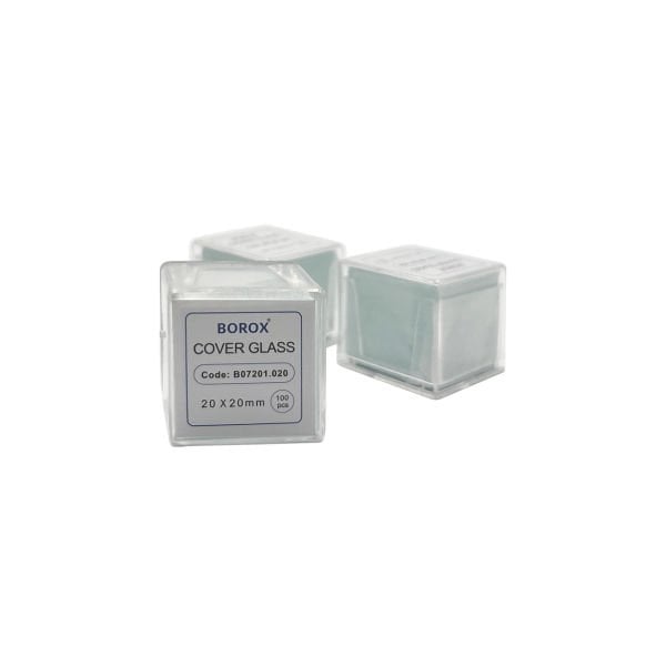 Borox Lamel 20x20mm - Mikroskop Slayt İçin Cover Glass - 100 Paket Toptan