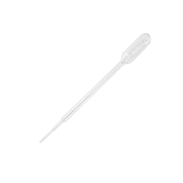 Borox Pastör Pipeti - Plastik Damlalık 0.5-1.0 ml - 500 Adet