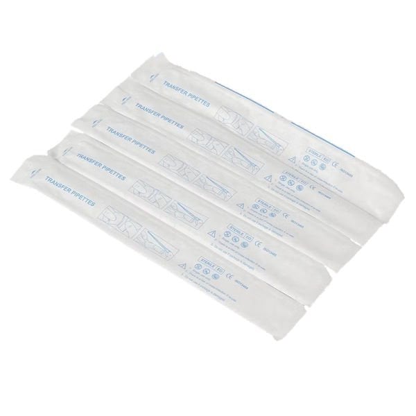 Borox Steril Pastör Pipeti - Plastik Damlalık 0.5-3 ml - 250 Adet - Tek Tek Poşetli