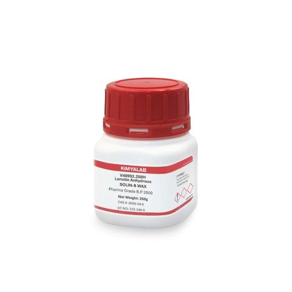 Kimyalab Lanolin 250g - Farma Kalite - Lanolin Anhydrous B.P.2000 - SOLIN-B