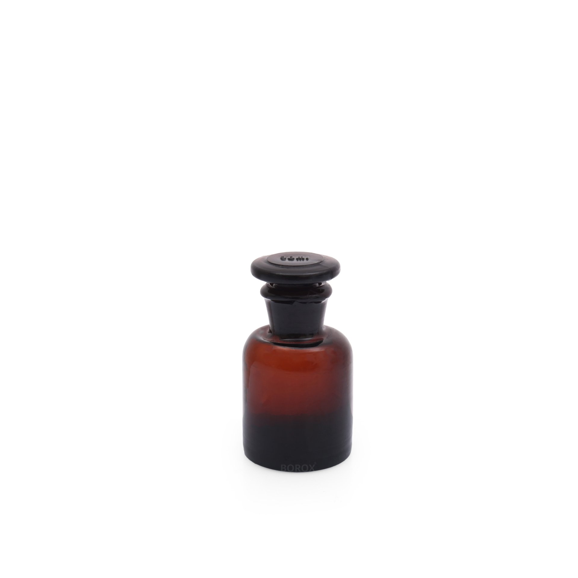 Borox Amber Cam Miyar Şişe 30 ml - Şilifli Cam Tıpalı Şişe