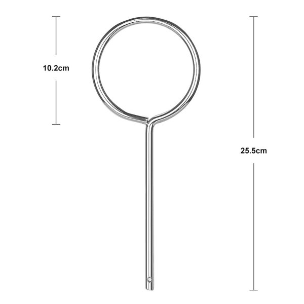 Borox Huni Halkası - Huni Askısı 10 cm Nivosuz - Demir Halka