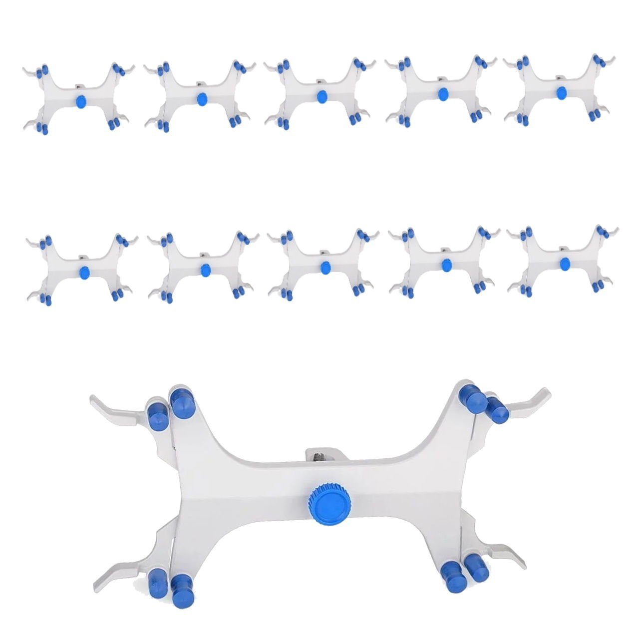 Borox Büret Pensi Çelik İkili - Alloy Double Burette Clamp - 10 Adet Toptan