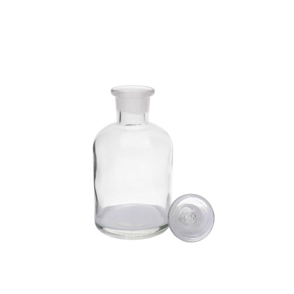 Borox Cam Miyar Şişe 125 ml - Şilifli Cam Tıpalı Şişe