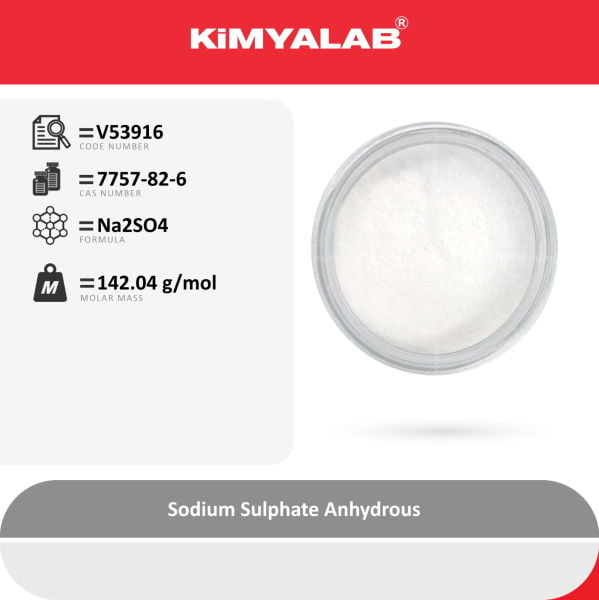 Kimyalab Sodyum Sülfat - 1 Kg - Sodium Sulphate Anhydrous