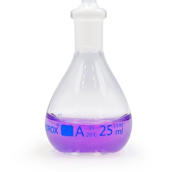 Borox Piknometre 25 ml - Kalibreli - Gay Lussac Tipi - Cam Kapiler Tıpalı