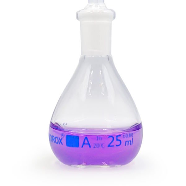 Borox Piknometre 25 ml - Kalibreli - Gay Lussac Tipi - Cam Kapiler Tıpalı