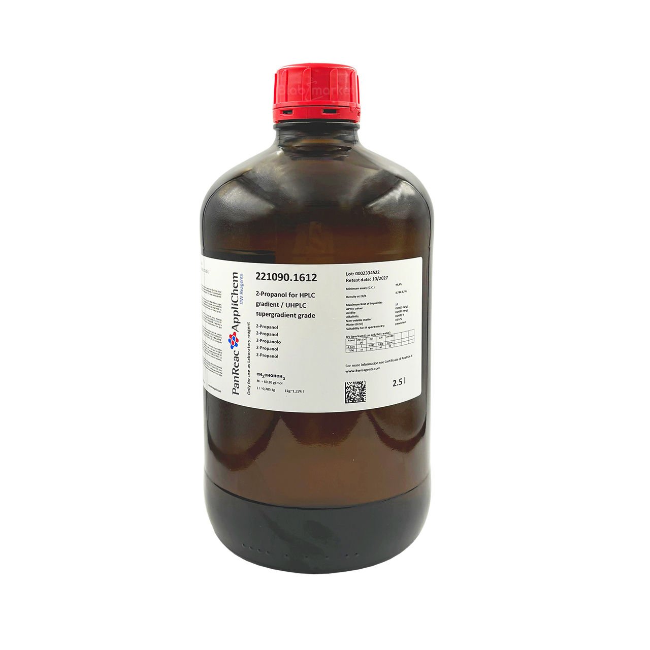 Panreac 221090 İzopropil Alkol - 2-Propanol HPLC Gradient