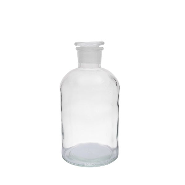 Borox Cam Miyar Şişe 1000 ml - Şilifli Cam Tıpalı Şişe
