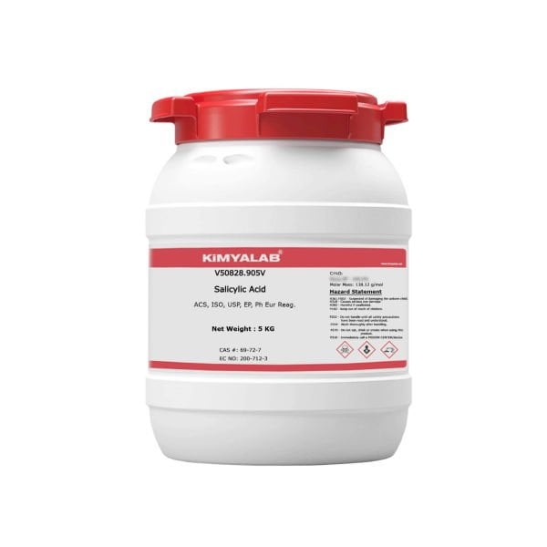 Kimyalab Salisilik Asit - Salicylic Acid USP - 5 Kg-HDPE Varil