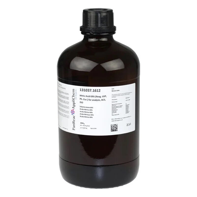 Panreac 131037 Nitric Acid 69% - Nitrik Asit USP Ph Eur For Analysis ACS ISO