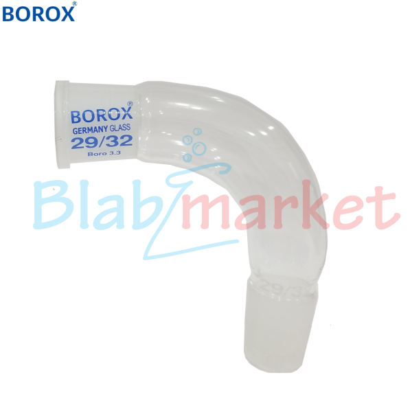Borox Cam Adaptör Kıvrık 90° Açılı - 29/32-29/32 Şilifli