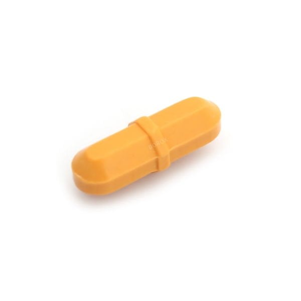 Manyetik Balık 8x25 mm - Turuncu Teflon Karıştırıcı Halkalı - 5 Adet Paket