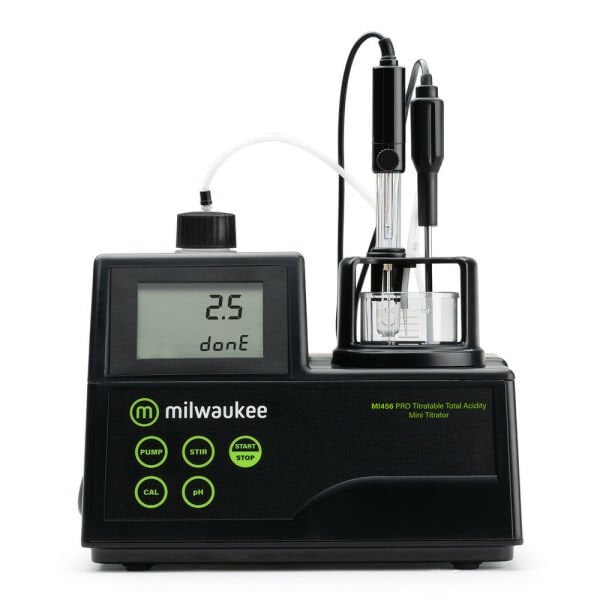 Milwaukee Mi456 PRO Mini Titratör - Şarapta Asit Tayini için