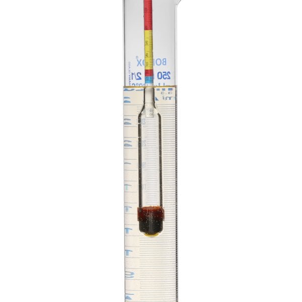 Greinorm Alkolmetre Renkli - Alkol Ölçer + 250ml Cam Mezür