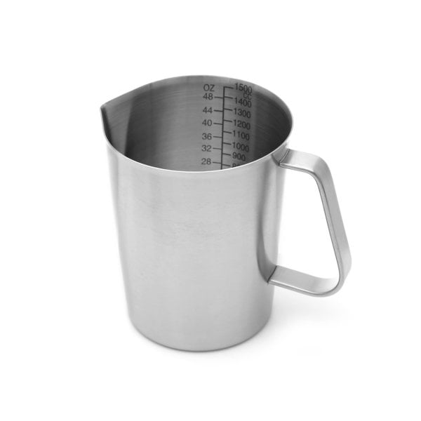 Borox Kulplu Paslanmaz Çelik Beher 500 1000 1500ml - 3lü Set