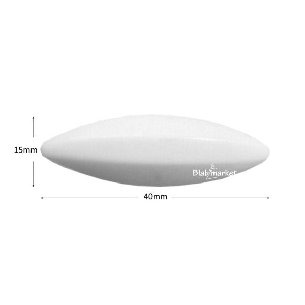 Manyetik Balık 15x40 mm - Teflon Karıştırıcı Balık Zeytin - 5 Adet Paket