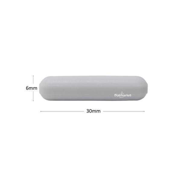 Manyetik Balık 6x30 mm - Teflon Karıştırıcı Balık Silindirik - 5 Adet Paket