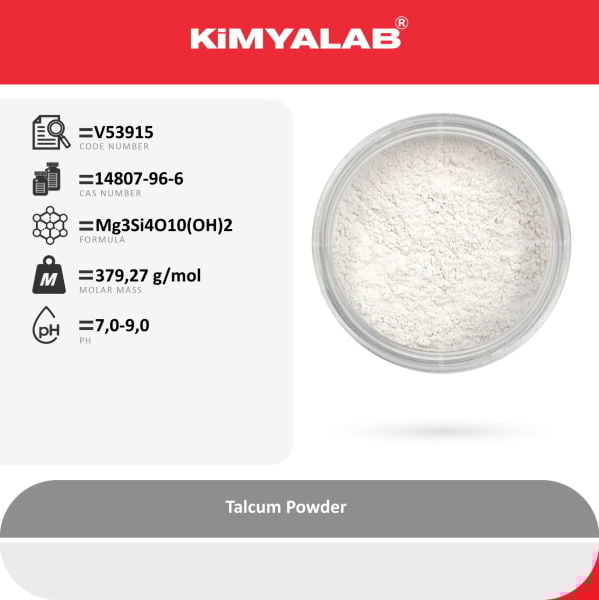 Kimyalab Talk Toz Pudra - Talcum Powder - 5 Kg-HDPE Varil