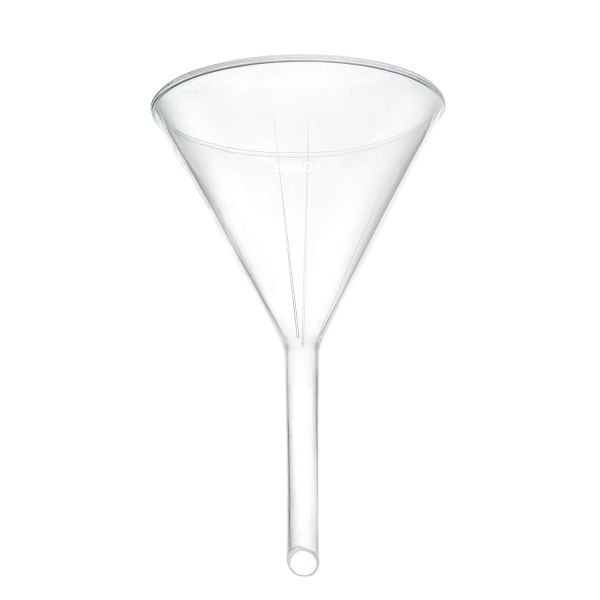 Borox Plastik Huni 150mm - Laboratuvar Hunisi - Uzun Saplı - 12 Adet/Toptan