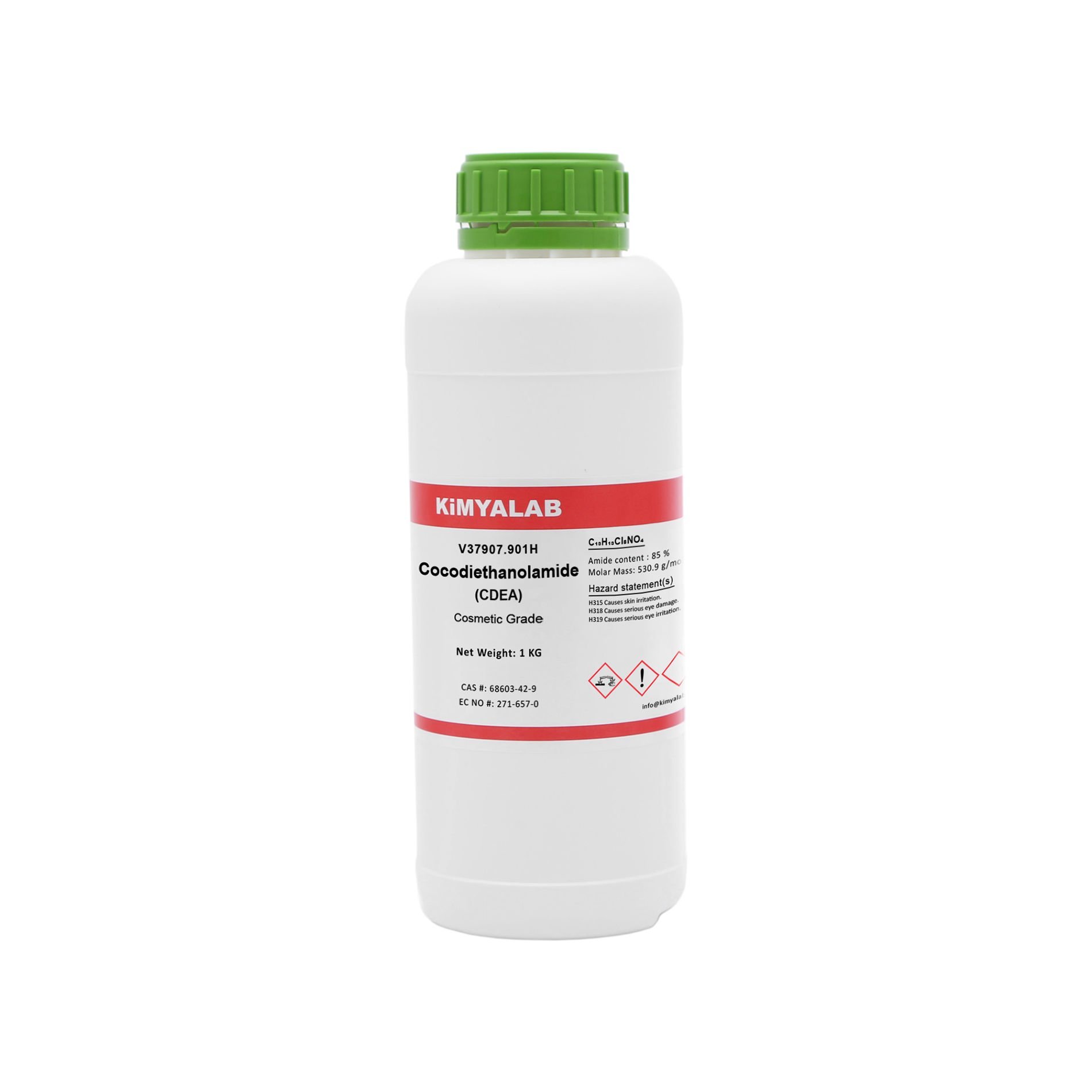 Kimyalab Kokamid DEA 1Kg - Kokomid - Hindistan Cevizi Yağı - Cocodiethanolamid CDEA - Cocoamide DEA