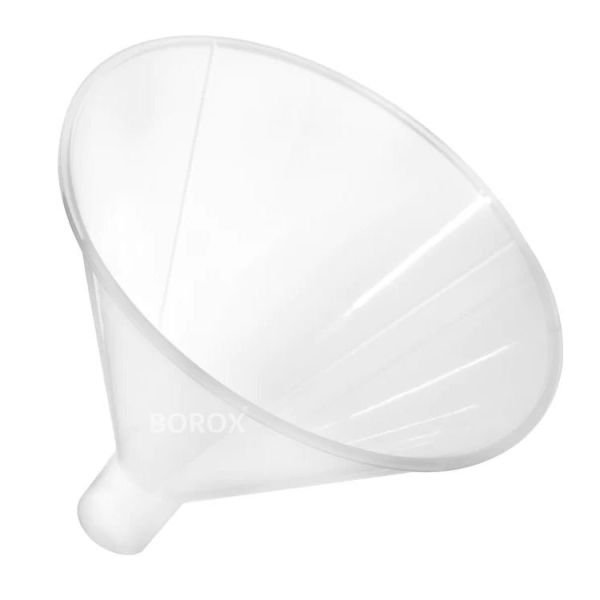 Borox Plastik Toz Huni 150mm - Laboratuvar Hunisi - Paralel Gövde - 36 Adet/Toptan
