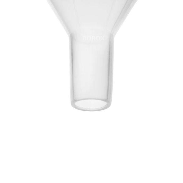 Borox Plastik Toz Huni 80mm - Laboratuvar Hunisi - Paralel Gövde - 36 Adet/Toptan