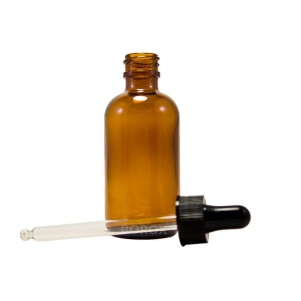 Borox Cam Damlatma Şişe 100 ml - Amber Damlalıklı Şişe 100cc