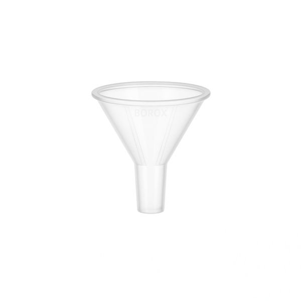 Borox Plastik Toz Huni 65mm - Laboratuvar Hunisi - Paralel Gövde - 36 Adet/Toptan