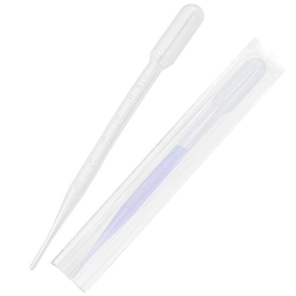 Borox Steril Pastör Pipeti - Plastik Damlalık 0.5-3ml - 2500 Adet Toptan - Tek Tek Poşetli