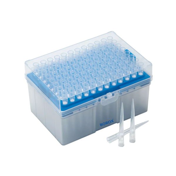 Borox Filtreli Pipet Ucu Steril 100 µl - Uzun Şeffaf 10 Paket Toptan