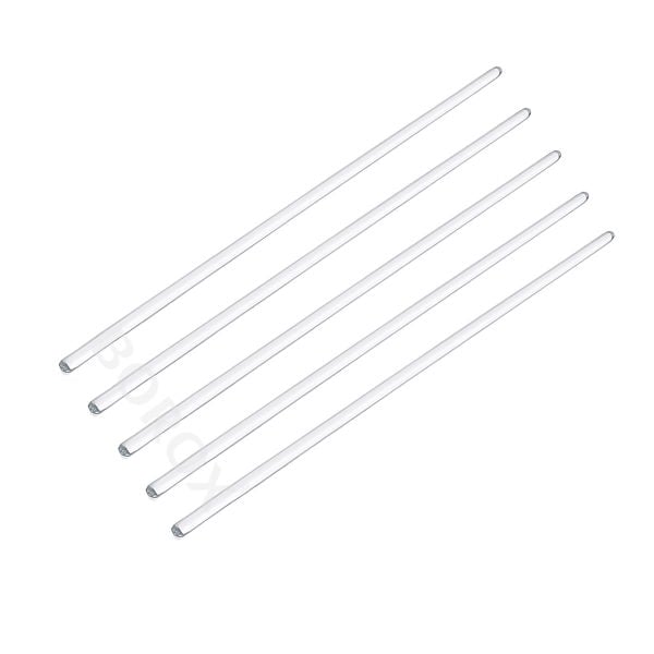 Borox Cam Baget 6x300 mm - İçi Dolu Çubuk Glass Stirring Bar