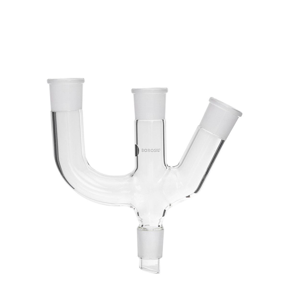 Borosil Cam Adaptör 3 Boyunlu - Açılı ve Paralel 29/32-29/32